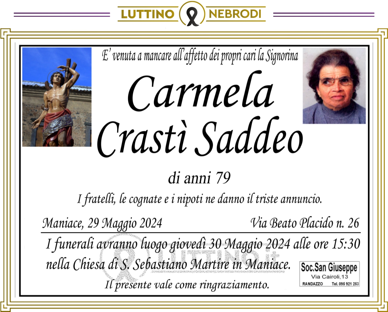 Carmela Crastì Saddeo
